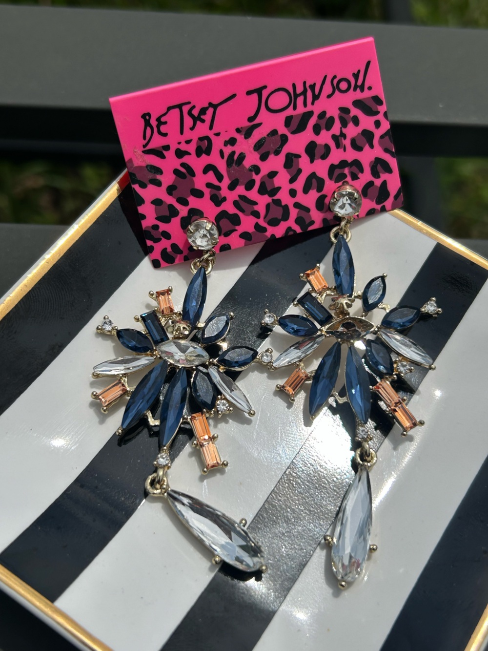 Betsey Johnson Statement Chandelier Earrings